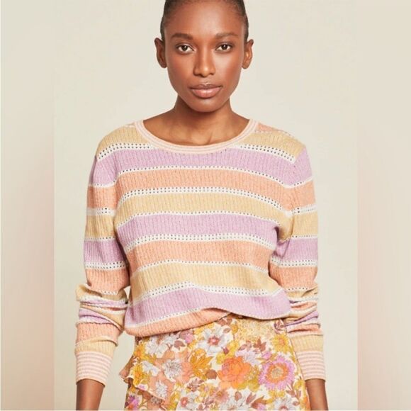 Veronica Beard Raimi Color Block Pullover Sweater L - Picture 1 of 7